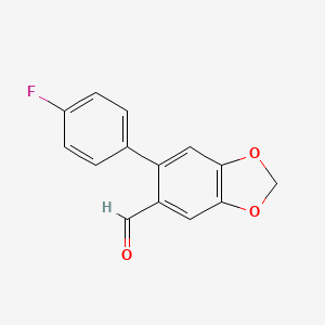 6-(4-Fluorophenyl)-1,3-benzodioxole-5-carbaldehyde