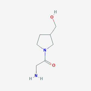 2-Amino-1-[3-(hydroxymethyl)pyrrolidin-1-yl]ethan-1-one