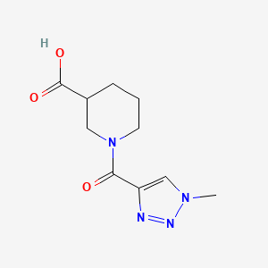 1-(1-methyl-1H-1,2,3-triazole-4-carbonyl)piperidine-3-carboxylic acid