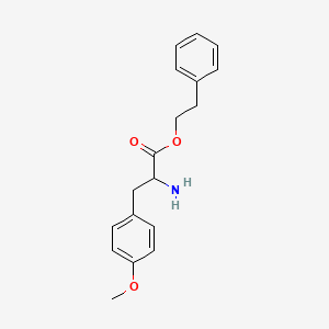 molecular formula C18H21NO3 B14741164 Phenethyl 2-amino-3-(4-methoxyphenyl)propanoate CAS No. 6330-22-9