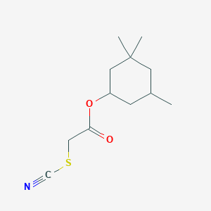 molecular formula C12H19NO2S B14741165 (3,3,5-Trimethylcyclohexyl) 2-thiocyanatoacetate CAS No. 6338-71-2