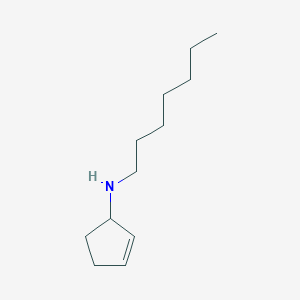 molecular formula C12H23N B14741170 N-heptylcyclopent-2-en-1-amine CAS No. 6291-57-2