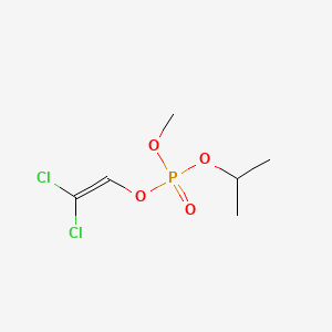 molecular formula C6H11Cl2O4P B14741189 Phosphoric acid, 2,2-dichlorovinyl isopropyl methyl ester CAS No. 5301-54-2
