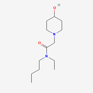 N-butyl-N-ethyl-2-(4-hydroxypiperidin-1-yl)acetamide