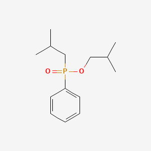 molecular formula C14H23O2P B14741211 Phosphinic acid, (2-methylpropyl)phenyl-, 2-methylpropyl ester CAS No. 2521-22-4