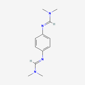molecular formula C12H18N4 B14741226 N',N'''-1,4-Phenylenebis(N,N-dimethylmethanimidamide) CAS No. 1212-62-0