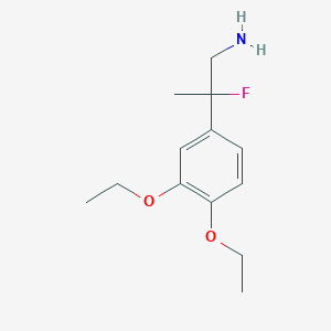 2-(3,4-Diethoxyphenyl)-2-fluoropropan-1-amine