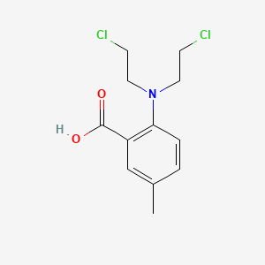 molecular formula C12H15Cl2NO2 B14741272 6-Bis(2-chloroethyl)amino-m-toluic acid CAS No. 5977-34-4