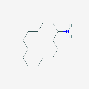 molecular formula C14H29N B14741285 Cyclotetradecanamine CAS No. 5266-68-2
