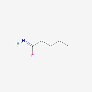 molecular formula C5H10FN B14741289 Pentanimidoyl fluoride CAS No. 5699-66-1