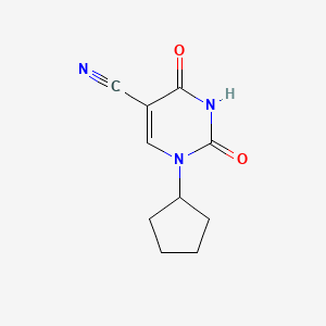 1-Cyclopentyl-2,4-dioxo-1,2,3,4-tetrahydropyrimidine-5-carbonitrile