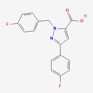 1-(4-Fluorobenzyl)-3-(4-fluorophenyl)-1H-pyrazole-5-carboxylic acid