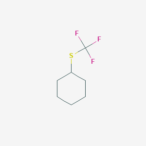 molecular formula C7H11F3S B14741330 Cyclohexane, [(trifluoromethyl)thio]- CAS No. 6476-52-4