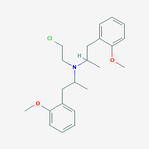 molecular formula C22H30ClNO2 B14741347 N-(2-chloroethyl)-1-(2-methoxyphenyl)-N-[1-(2-methoxyphenyl)propan-2-yl]propan-2-amine CAS No. 6285-47-8