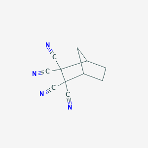 molecular formula C11H8N4 B14741362 Bicyclo[2.2.1]heptane-2,2,3,3-tetracarbonitrile CAS No. 6295-83-6