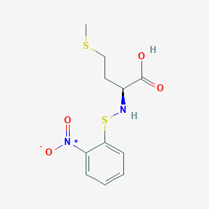 molecular formula C11H14N2O4S2 B14741364 L-Methionine, N-[(2-nitrophenyl)thio]- CAS No. 5208-23-1