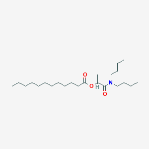 molecular formula C23H45NO3 B14741377 1-(Dibutylamino)-1-oxopropan-2-yl dodecanoate CAS No. 6288-31-9