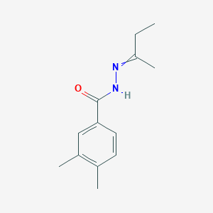 molecular formula C13H18N2O B14741385 N-(butan-2-ylideneamino)-3,4-dimethyl-benzamide CAS No. 6350-67-0
