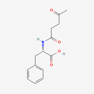 molecular formula C14H17NO4 B14741395 N-(4-Oxopentanoyl)-L-phenylalanine CAS No. 5891-61-2