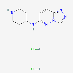 N-(piperidin-4-yl)-[1,2,4]triazolo[4,3-b]pyridazin-6-amine dihydrochloride