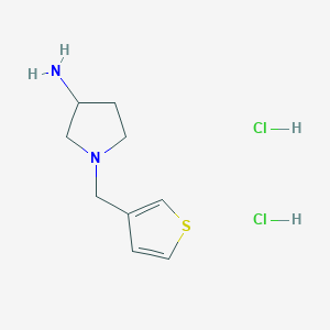 1-[(Thiophen-3-yl)methyl]pyrrolidin-3-amine dihydrochloride