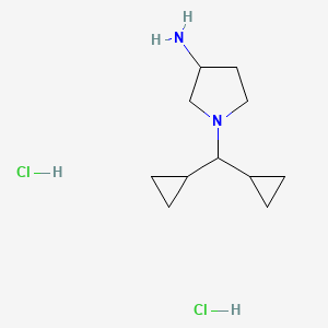 1-(Dicyclopropylmethyl)pyrrolidin-3-amine dihydrochloride