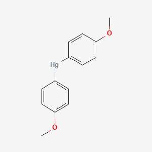 molecular formula C14H14HgO2 B14741447 Bis(4-methoxyphenyl)mercury CAS No. 2097-72-5