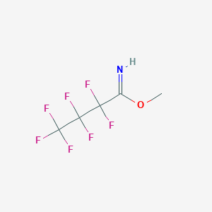 molecular formula C5H4F7NO B14741462 Methyl 2,2,3,3,4,4,4-heptafluorobutanimidate CAS No. 2992-92-9