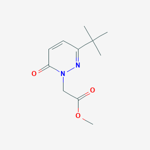 molecular formula C11H16N2O3 B1474149 methyl 2-(3-(tert-butyl)-6-oxopyridazin-1(6H)-yl)acetate CAS No. 2098117-66-7