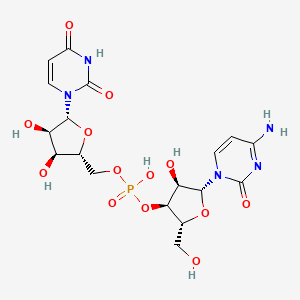 molecular formula C18H24N5O13P B14741501 Cytidylyl-(3'.5')-uridine CAS No. 2382-64-1