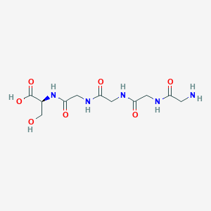 molecular formula C11H19N5O7 B14741555 L-Serine, glycylglycylglycylglycyl- CAS No. 2543-43-3