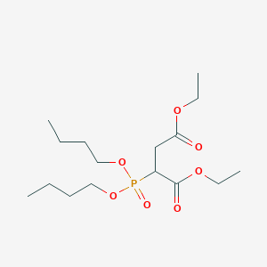 molecular formula C16H31O7P B14741559 Diethyl 2-dibutoxyphosphorylbutanedioate CAS No. 4762-67-8