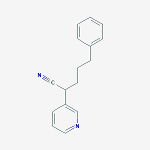molecular formula C16H16N2 B14741650 5-Phenyl-2-pyridin-3-ylpentanenitrile CAS No. 6529-54-0