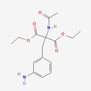molecular formula C16H22N2O5 B14741726 Diethyl(acetylamino)(3-aminobenzyl)propanedioate CAS No. 5454-72-8