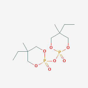 molecular formula C12H24O7P2 B14741784 2,2'-Oxybis(5-ethyl-5-methyl-1,3,2-dioxaphosphorinane) 2,2'-dioxide CAS No. 738-88-5