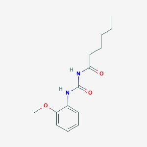 molecular formula C14H20N2O3 B14741790 n-[(2-Methoxyphenyl)carbamoyl]hexanamide CAS No. 6302-78-9