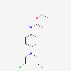 molecular formula C14H20Cl2N2O2 B14741827 propan-2-yl N-[4-[bis(2-chloroethyl)amino]phenyl]carbamate CAS No. 2045-44-5