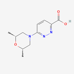 6-((2S,6R)-2,6-dimethylmorpholino)pyridazine-3-carboxylic acid