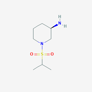 molecular formula C8H18N2O2S B1474185 (R)-1-(Propane-2-sulfonyl)-piperidin-3-ylamine CAS No. 1704957-42-5