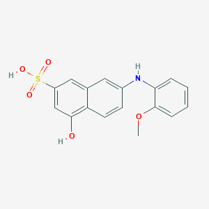 molecular formula C17H15NO5S B14741869 4-Hydroxy-7-[(2-methoxyphenyl)amino]naphthalene-2-sulfonic acid CAS No. 6271-11-0