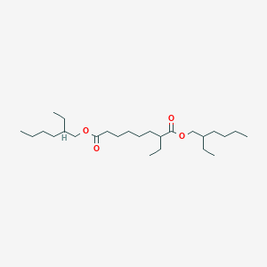 molecular formula C26H50O4 B14741878 Octanedioic acid, 2-ethyl-, bis(2-ethylhexyl) ester CAS No. 922-09-8