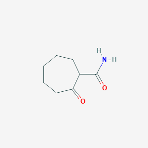 molecular formula C8H13NO2 B14741925 Cycloheptanecarboxamide, 2-oxo- CAS No. 936-00-5