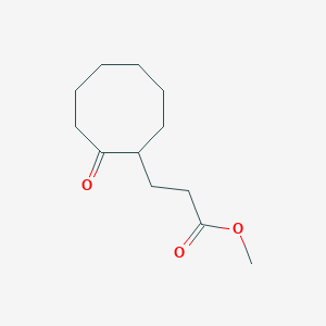 molecular formula C12H20O3 B14741941 Methyl 3-(2-oxocyclooctyl)propanoate CAS No. 3203-11-0
