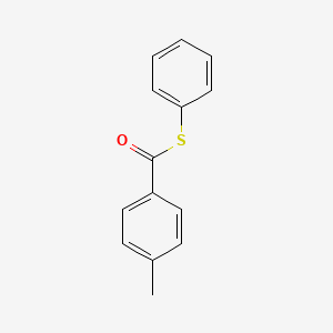 molecular formula C14H12OS B14741959 S-phenyl 4-methylbenzenecarbothioate CAS No. 3128-42-5