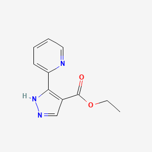 ethyl 3-(pyridin-2-yl)-1H-pyrazole-4-carboxylate