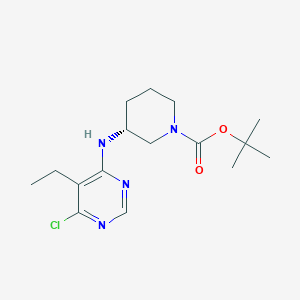 tert-Butyl (3R)-3-[(6-chloro-5-ethyl-4-pyrimidinyl)amino]-1-piperidinecarboxylate