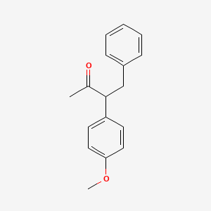 molecular formula C17H18O2 B14742051 3-(4-Methoxyphenyl)-4-phenylbutan-2-one CAS No. 5454-33-1