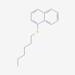 molecular formula C16H20S B14742056 Naphthalene, 1-(hexylthio)- CAS No. 5092-83-1