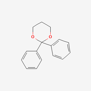 molecular formula C16H16O2 B14742168 1,3-Dioxane, 2,2-diphenyl- CAS No. 786-03-8