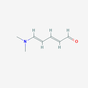 molecular formula C7H11NO B14742204 N,N-Dimethylamino-2,4-pentadiene-5-al CAS No. 4688-60-2